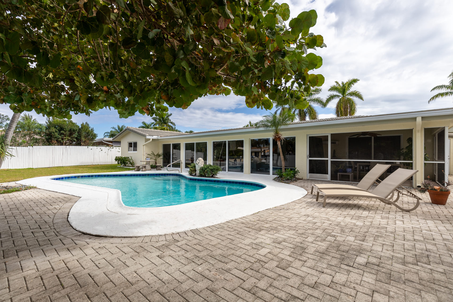 Travertine Paver Pool Deck Installation Largo FL